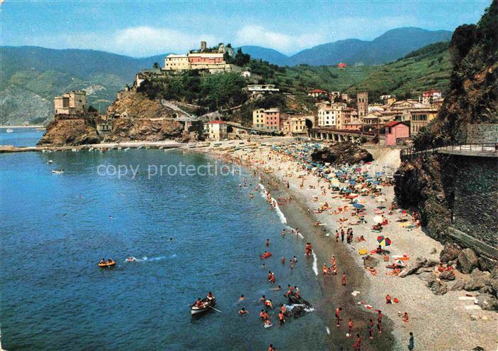 Monterosso al Mare Liguria IT Le Cinque Terre Fliegeraufnahme