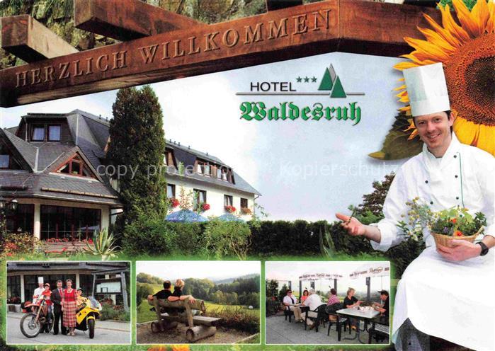 Lengefeld Erzgebirge Hotel Waldesruh Teilansichten Panorama Terrasse