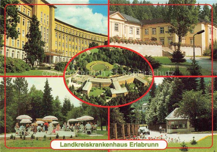 Erlabrunn Erzgebirge Breitenbrunn Sachsen Landeskrankenhaus Fliegeraufnahme Terr