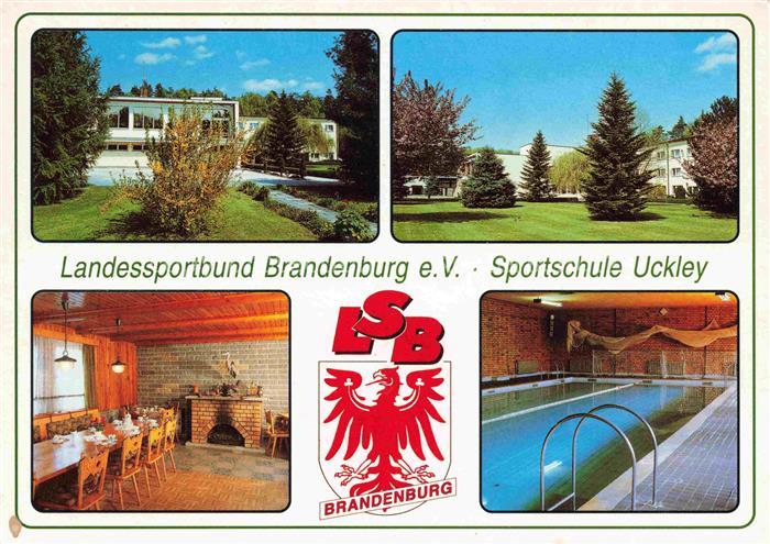 Uckley Landessportbund Brandenburg Sportschule Uckley Park Gastraum Hallenbad
