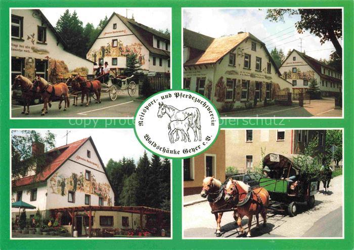 Geyer Sachsen Gaststaette Pension Waldschaenke Pferdekutschen