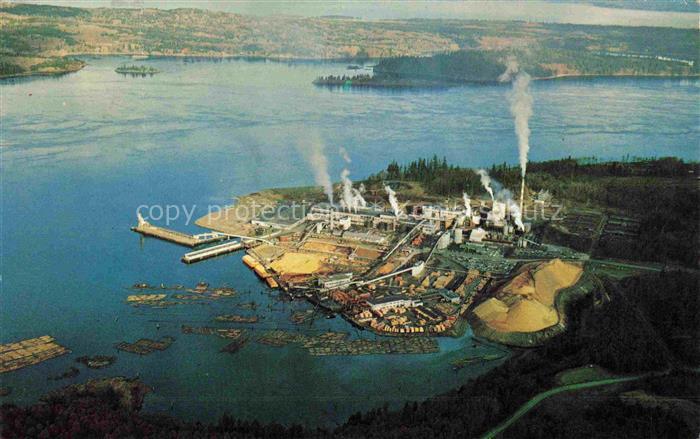 Vancouver Island Victoria British Columbia Canada Elk Falls pulp and paper mill
