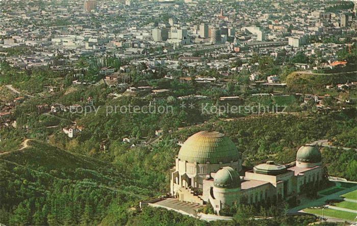 LOS ANGELES California USA Griffith Observatory and Planetarium aerial view