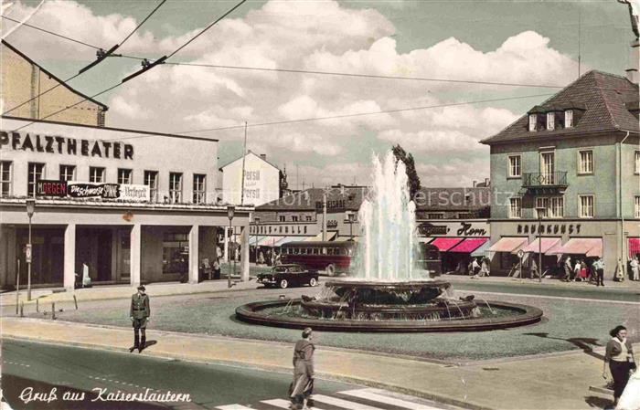 KAISERSLAUTERN CITY Brunnen Pfalztheater