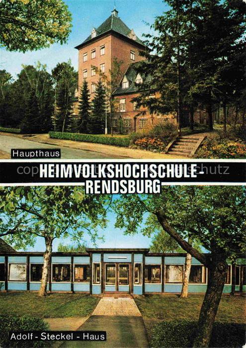Rendsburg Schleswig-Holstein Adolf-Steckel-Haus Heimvolkshochschule Haupthaus