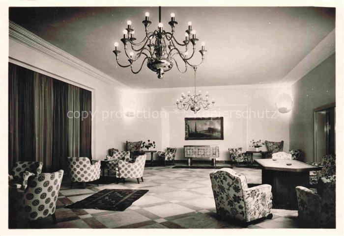 BAD KIssINGEN Sanatorium Prof. von Dapper Halle mit Brunnenausschank