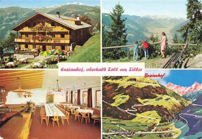 Zell am Ziller Tirol AT Alpengasthof Enzianhof Restaurant Saal Wanderweg Fernsic