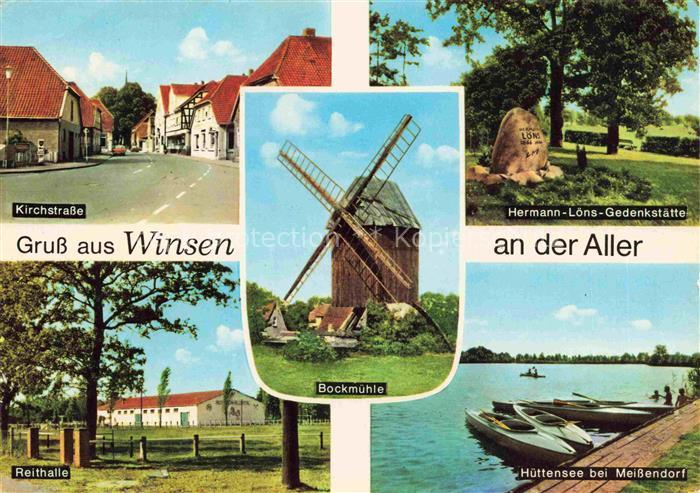 Winsen Aller Kirchstrasse Hermann-Loens-Gedenkstaette Bockmuehle Reithalle Huett