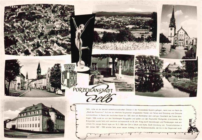 Selb Oberfranken Bayern Teilansichten Panorama Luftaufnahme