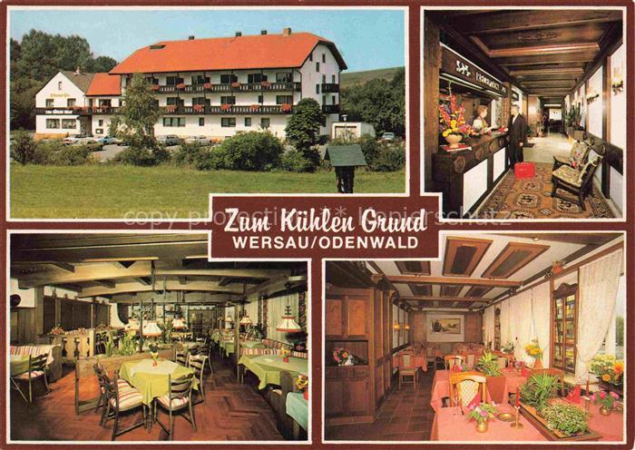 Wersau Brensbach Odenwald Hessen Hotel Restaurant zum kuehlen Grund Rezeption