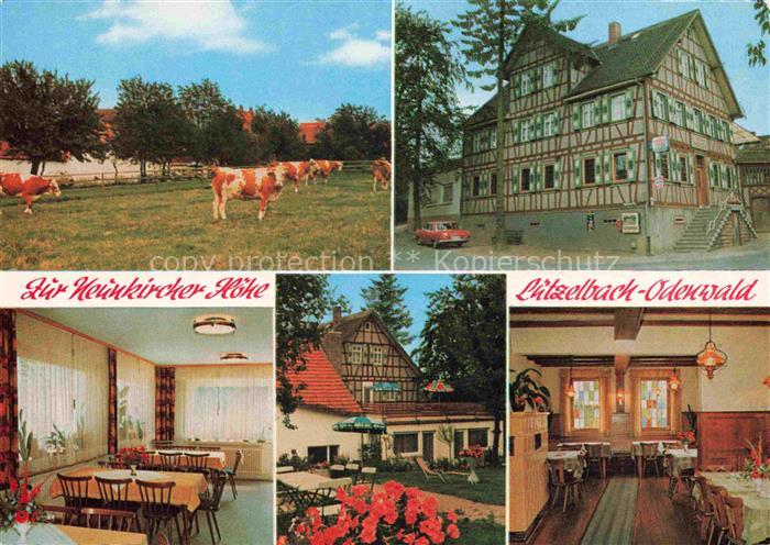 Luetzelbach Odenwald Hessen Gasthaus Pension Café Zur Neunkircher Hoehe Gastraum