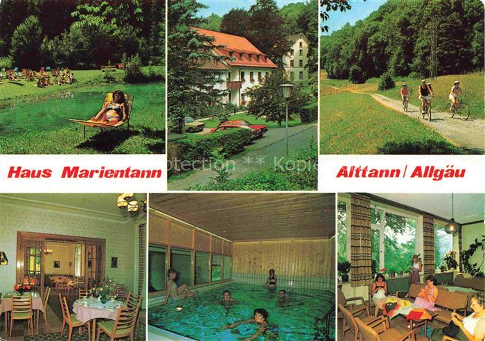 Alttann Allgaeu Muetterkurheim Haus Marientann Liegewiese Radtouren Hallenbad Au