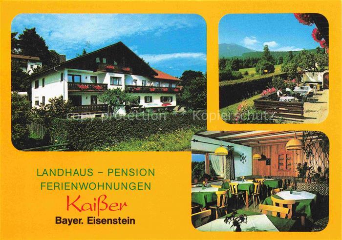 Bayerisch Eisenstein Landhaus Pension Ferienwohnungen Kaisser Gastraum Terrasse