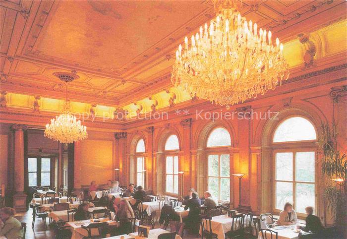 HAMBURG  CITY Literaturhauscafé Gastraum Kronleuchter