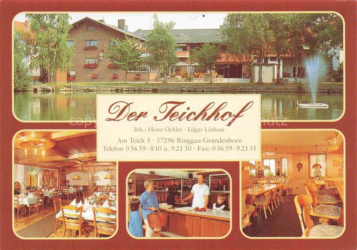 Grandenborn Gaststaette Der Teichhof Restaurant Verkaufstheke