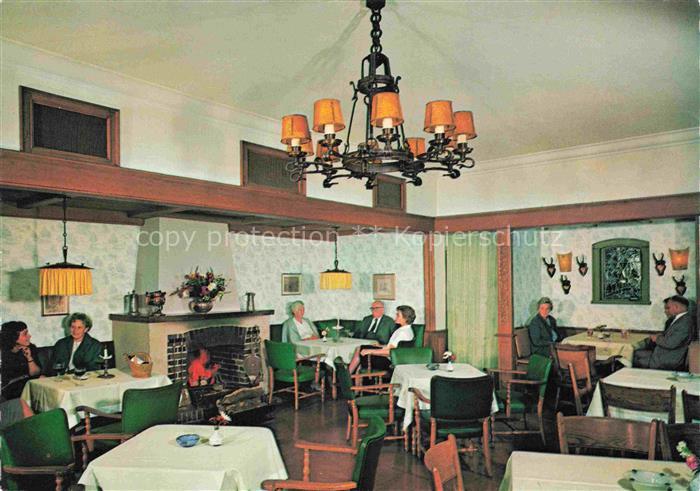 Oberkirchen Sauerland Schmallenberg Berghotel Hoher Knochen Kaminzimmer Gaststub