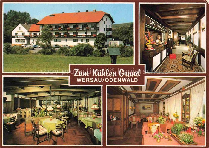 Wersau Brensbach Odenwald Hessen Hotel Restaurant Zum kuehlen Grund Rezeption