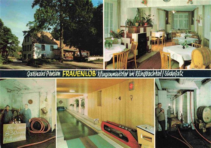 Klingenmuenster Weinstrasse Rheinland-Pfalz Gasthaus Pension Frauenlob Gastraum