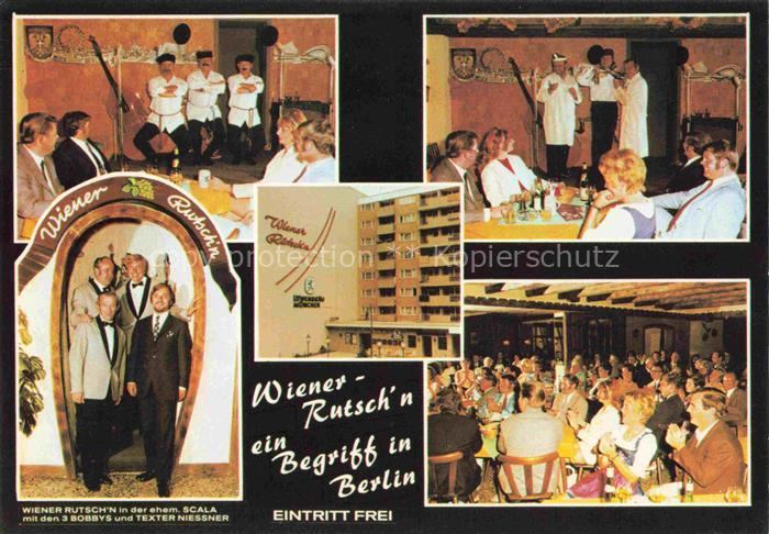 BERLIN  CITY Wiener Rutsch'n Gaststaette Restaurant Show