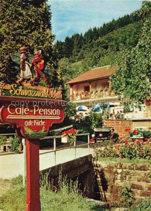 Loecherberg Oberharmersbach Café Pension Haus Schwarzwald-Idyll Wegweiser