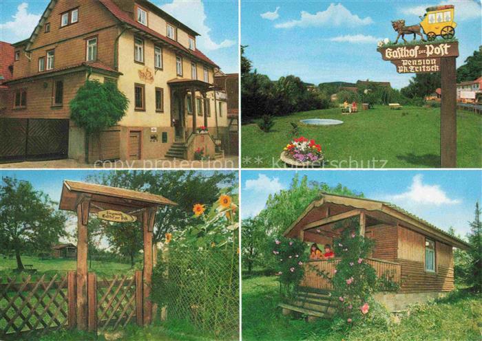 Beerfurth Landgasthof Pension zur Post Wegweiser