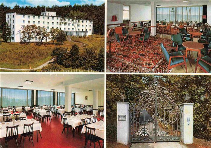 Reiterswiesen Deegenberg Sanatorium Speisesaal Aufenthaltsraum Eingangstor