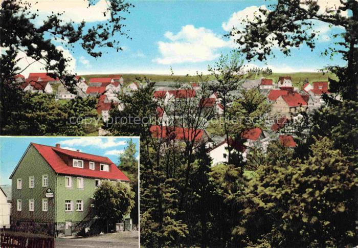 Loehlbach Haina Hessen Bauern-Pension Restaurant zum Kirchberg Teilansicht