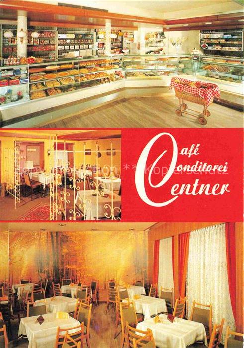 Maikammer Weinstrasse Pfalz Café Konditorei Centner Verkaufstheke Gastraum