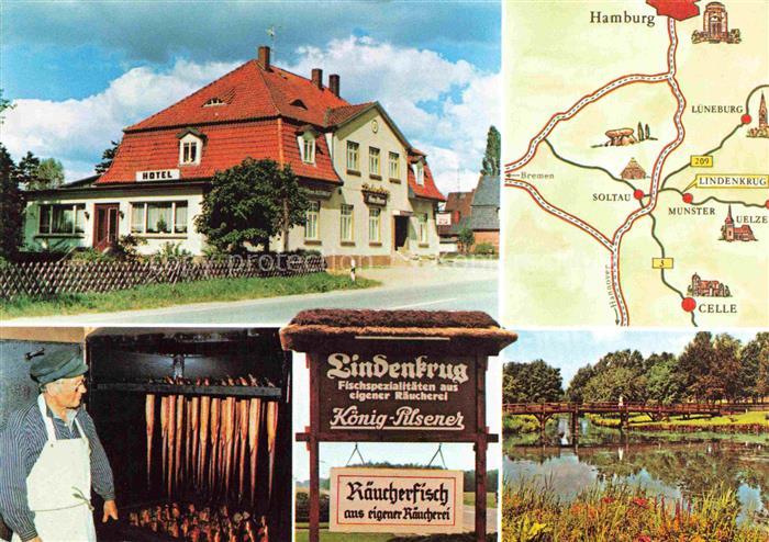 Munster  oertze Hannover Hotel Restaurant Lindenkrug Fischspezialitaeten Raeuche