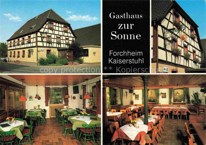 Forchheim Breisgau Gasthaus zur Sonne Restaurant