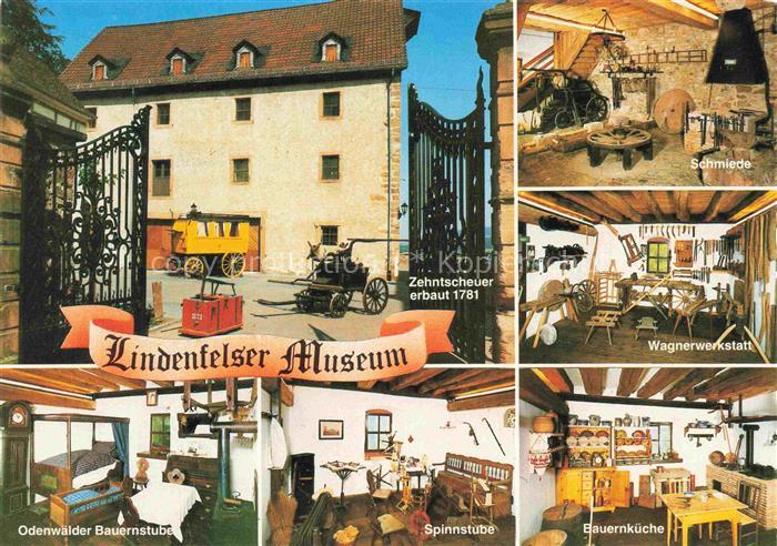 Lindenfels Odenwald Museum Zehtscheuer 18. Jhdt. Schmiede Wagnerwerkstatt Bauern