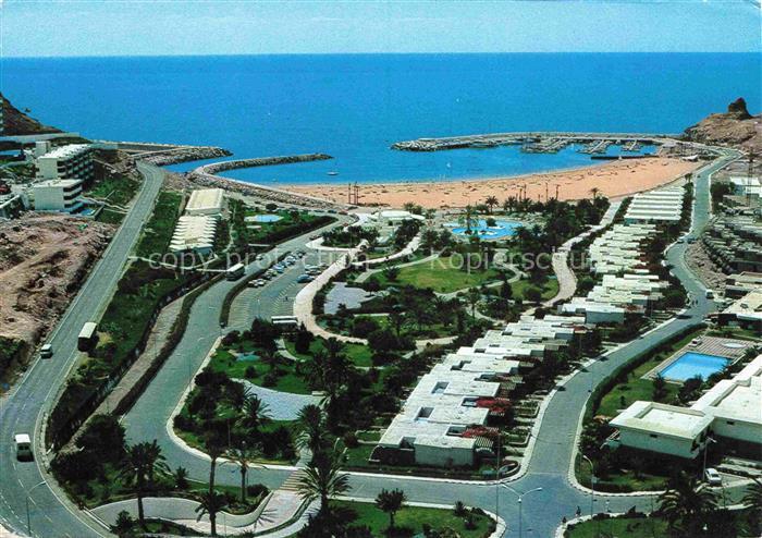 Puerto Rico de Gran Canaria ES Ferienanlagen Bungalows Hotels Strand