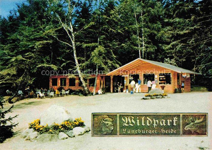 Hanstedt Nordheide Lueneburger Heide Blockhuette im Wildpark Lueneburger Heide