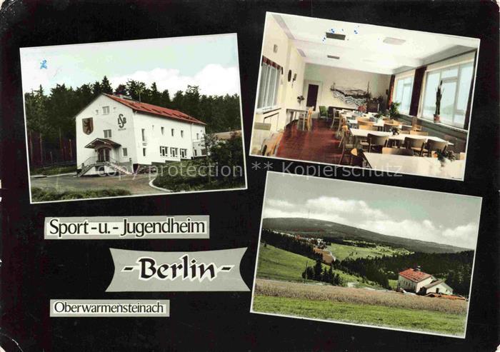 Oberwarmensteinach Sport- und Jugendheim Berlin Panorama Fichtelgebirge