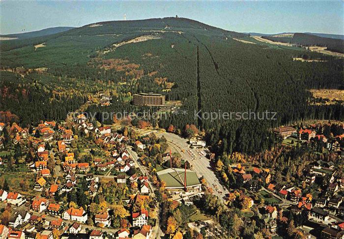 Braunlage Harz Panorama Eisstadion Seilbahn Hotel Maritim und Wurmberg