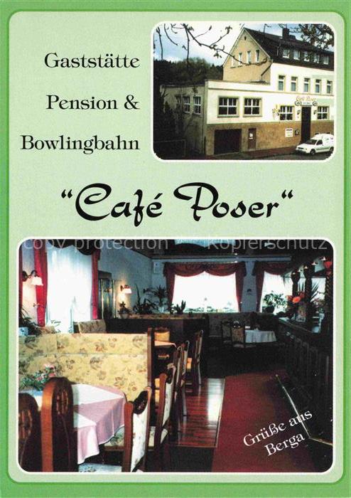 Berga Elster Gaststaette Pension Café Poser Gastraum