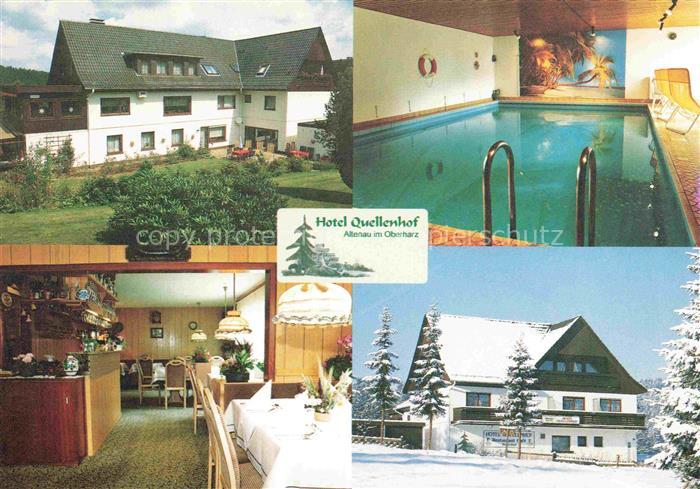 Altenau Harz Hotel Quellenhof Restaurant Hallenbad Winterlandschaft