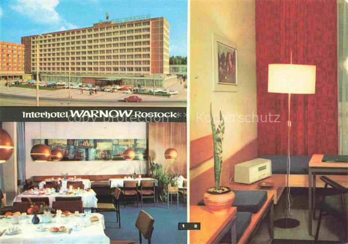 ROSTOCK  CITY Interhotel Warnow Restaurant Studiozimmer
