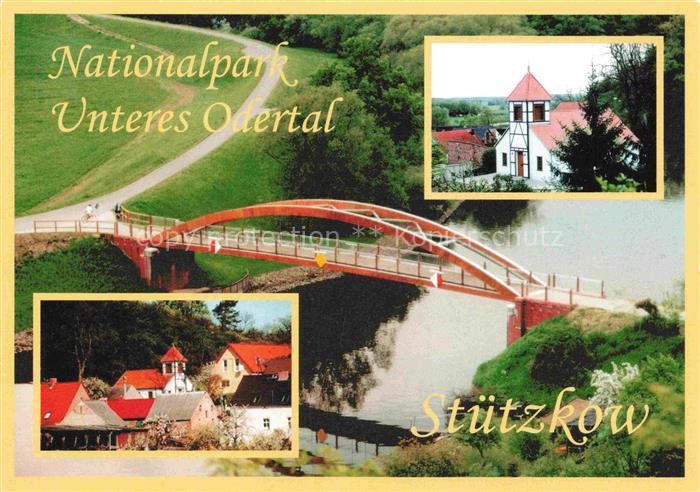 Stuetzkow Schwedt Oder Brandenburg Nationalpark Unteres Odertal Bruecke Haus am