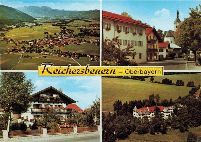 Reichersbeuern Panorama Luftaufnahme Ortsmotiv mit Kirche