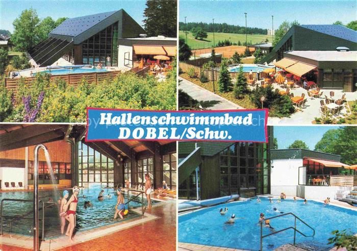 Dobel  Schwarzwald Hallenschwimmbad Aussenbecken Gaststaette Terrasse