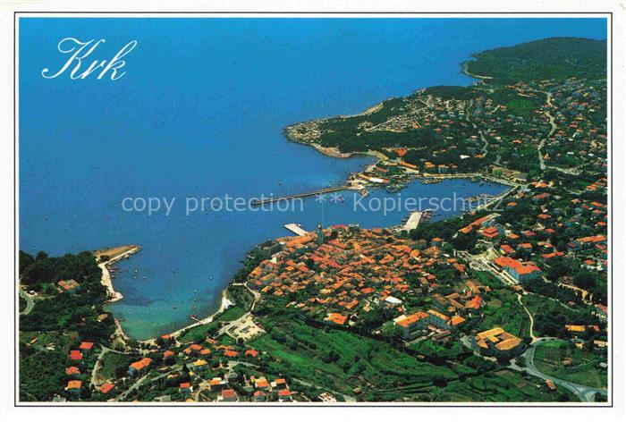 Krk Otok Krk Croatia Kuestenort Hafen