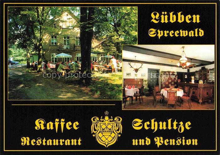 Luebben Spreewald Kaffee Schultze Restaurant Pension Gartenterrasse