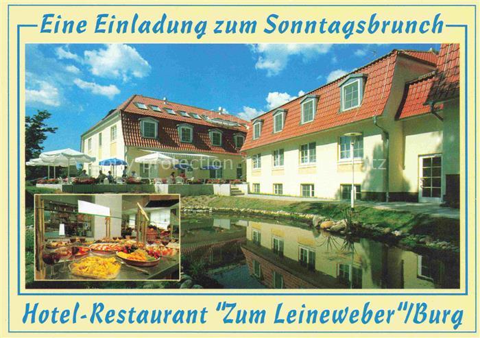 Burg Spreewald Brandenburg Hotel Restaurant zum Leineweber Sonntagsbrunch Buffet