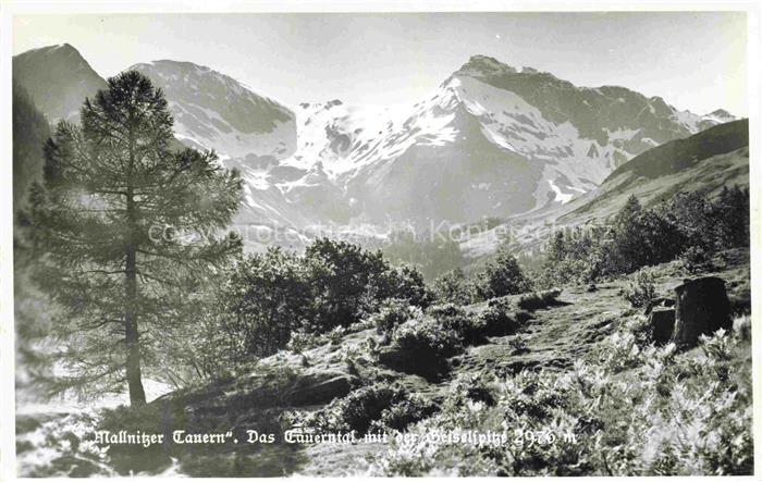 Tauerntal Innergschloess Tirol AT Mallnitzer Tauern mit Geiselspitze