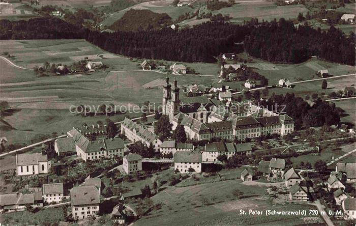 St Peter Schwarzwald Klosterkirche Fliegeraufnahme