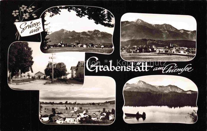 Grabenstaett Chiemsee Bayern Teilansichten Seepartie