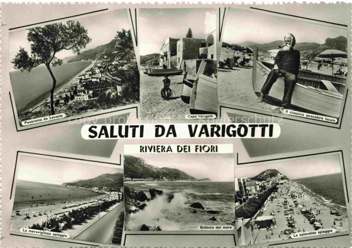 Varigotti FINALE LIGURE IT Panorama Capo Varigotti Pescatori Spiaggia Sinfonia d