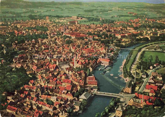 KEMPTEN Allgaeu Bayern Fliegeraufnahme