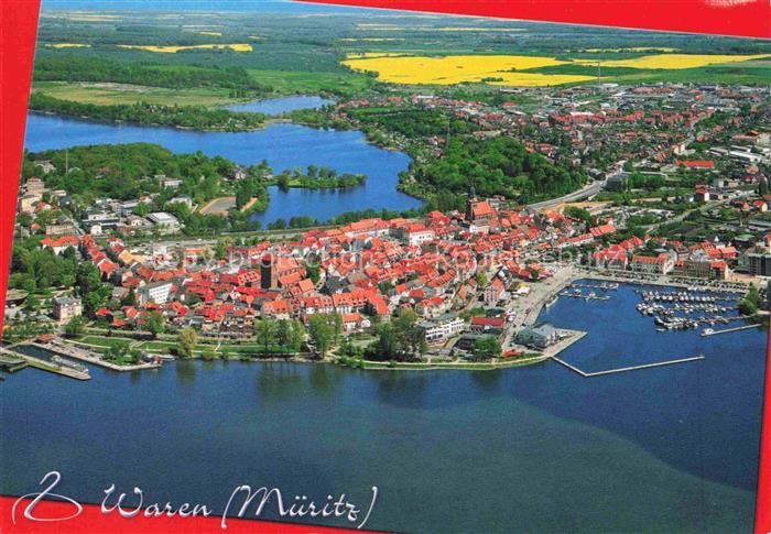 Waren Mueritz Fliegeraufnahme an der Mecklenburger Seenplatte